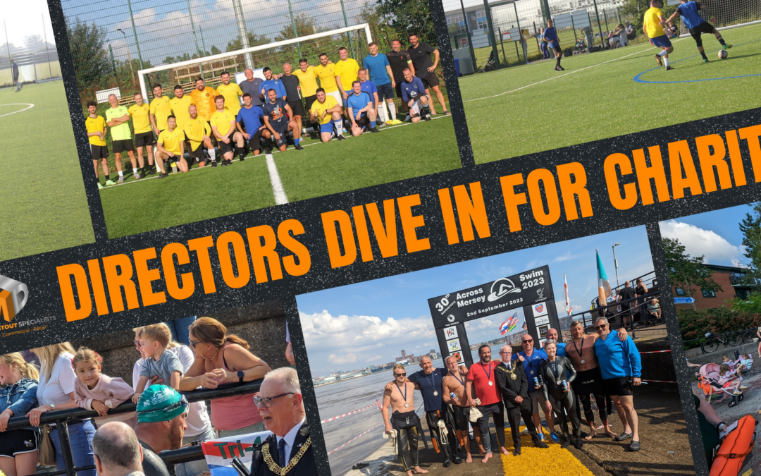 MD Fitout Directors Make Waves for Charity: Football Match and Mersey Swim Raise Funds for RNLI and Rek41